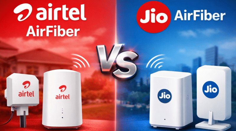 Airtel vs Jio AirFiber comparison