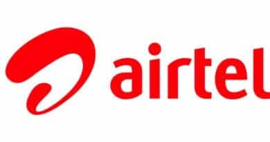 Airtel logo in red color