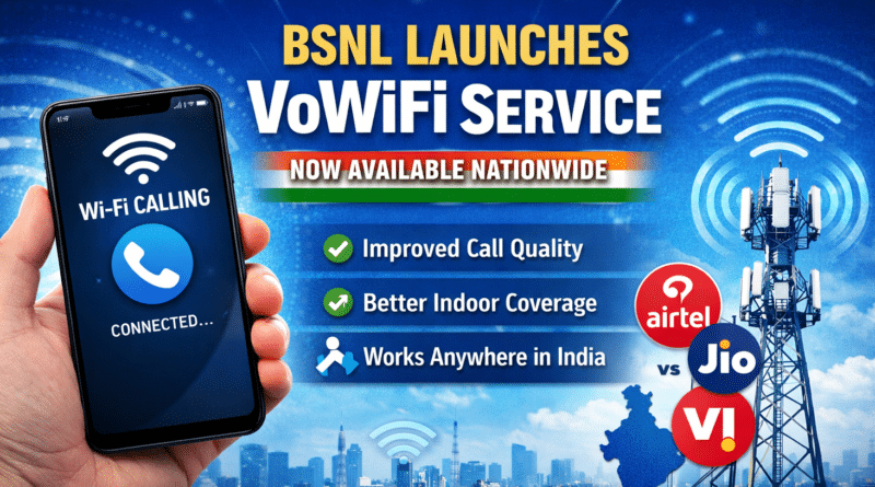 BSNL VoWiFi service launch announcement