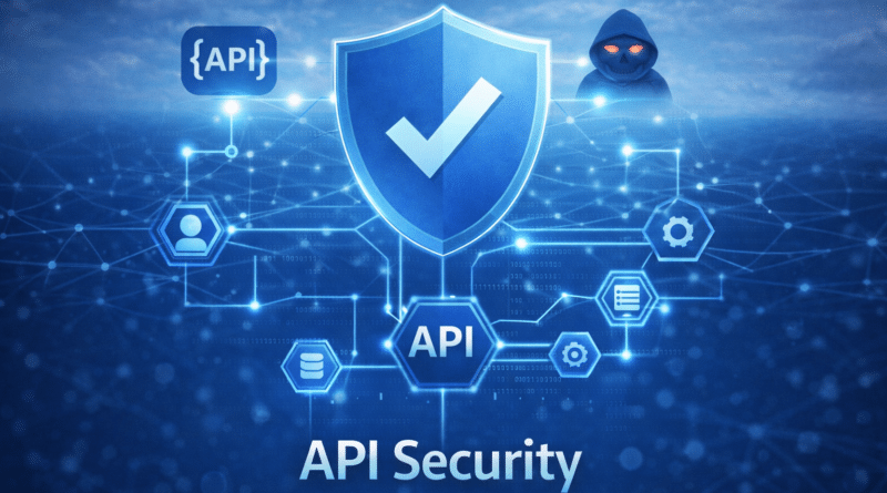 Shield symbolizing API security concept