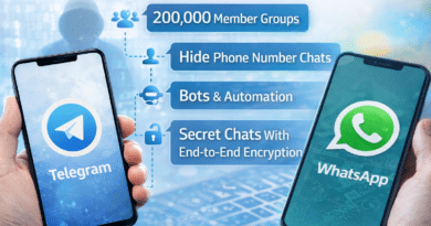 Comparison of Telegram and WhatsApp features