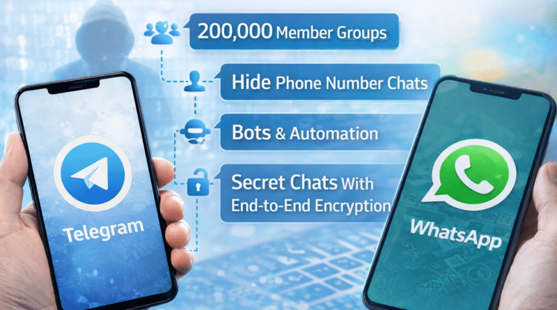 Comparison of Telegram and WhatsApp features