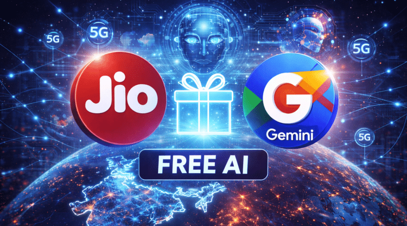 Jio offers free Google Gemini AI subscription to Unlimited 5G users in India