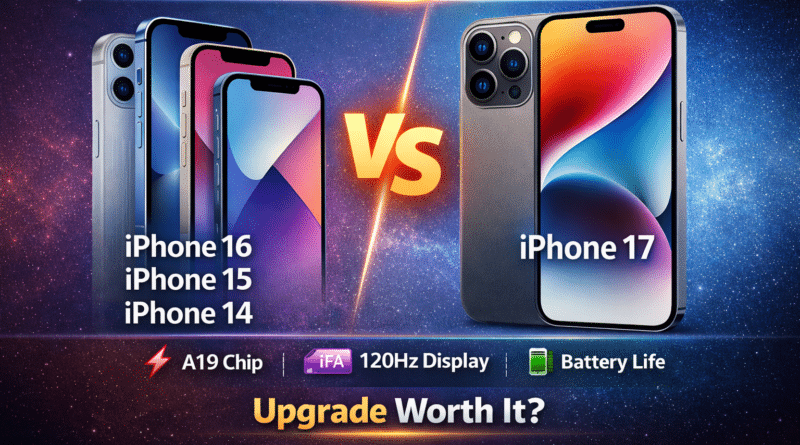 Comparison between iPhone 17 and Previous Models
