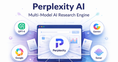 Perplexity AI multi-model research engine integrating GPT-4, Claude