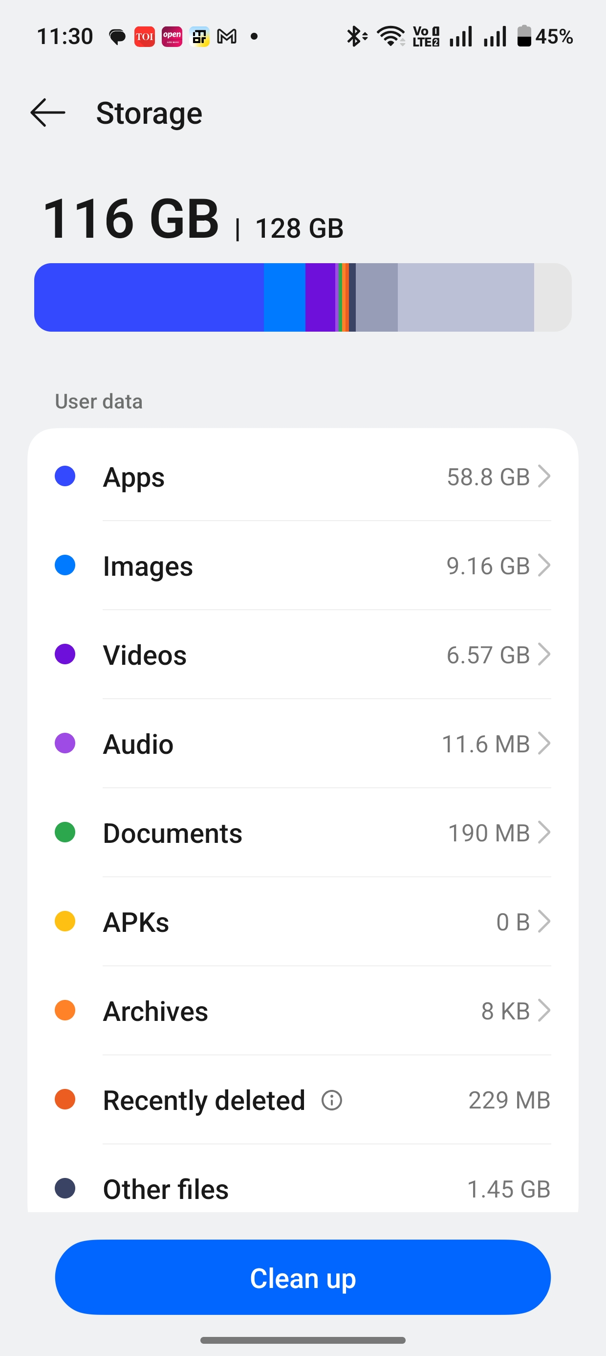 Mobile Phone Storage Management